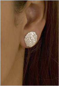 Round Silver earstuds